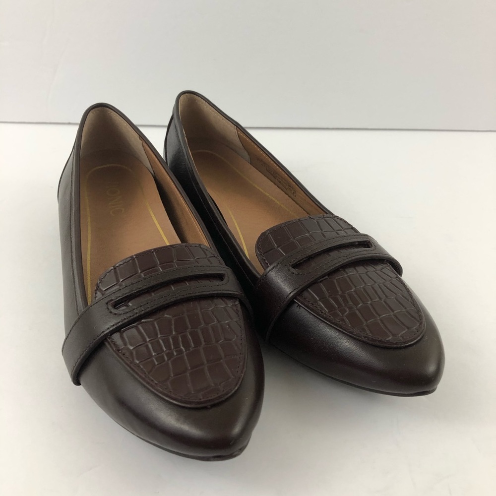 VIONIC Loafers Wine Womens Gem Savannah Leather Size 7